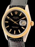 1996 Rolex Oyster Perpetual Date 2-Tone 18k/Steel Black Dial 15223