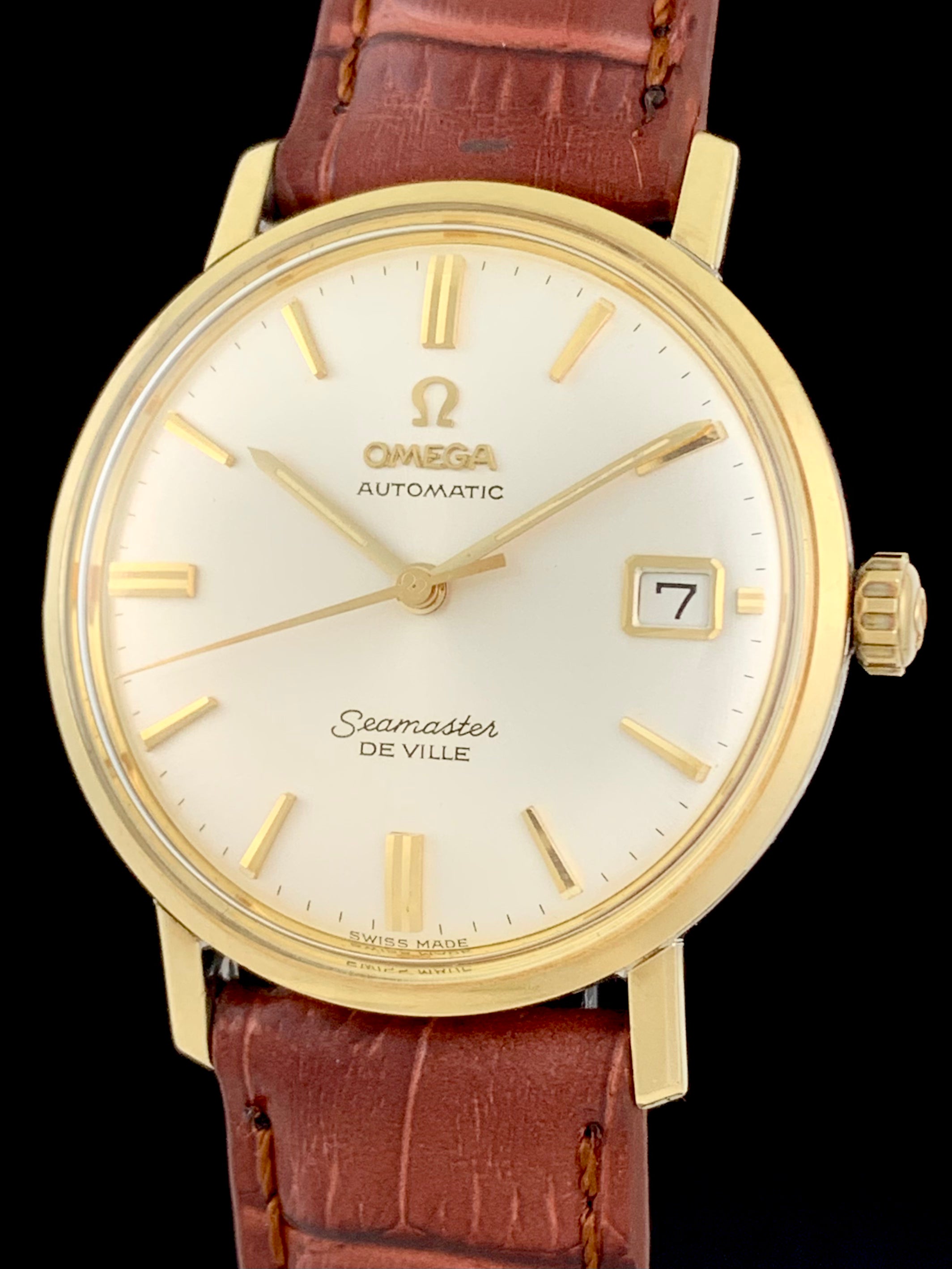 omega seamaster deville 14k gold