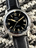 1960's Edma Automatic Super Compressor Dual Crown Divers Watch