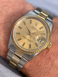 1970 Rolex Oyster Perpetual Date 2-Tone 18k & Steel Oyster Bracalet 1505
