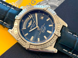 2004 Breitling Headwind Day/Date In Steel Blue Dial A45355