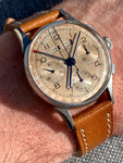 Incredible 1940's Gallet Triple-Date Chronograph Tropic Dial 36373