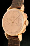 1951 Lusina 18k Fancy Lugs Rose Gold Chronograph Valjoux Calibre 23