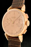 1951 Lusina 18k Fancy Lugs Rose Gold Chronograph Valjoux Calibre 23