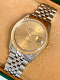 1990 Rolex Oyster Perpetual Date 2-Tone 18k Gold & Steel 15223