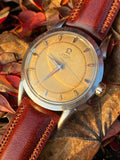 1947 Omega Automatic Tropic Dial Stainless Steel Case Fancy Long Lugs 2597-1