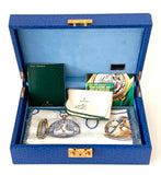 2000 Ladies Rolex Datejust 26 Platinum President Glacier Blue Dial 79166