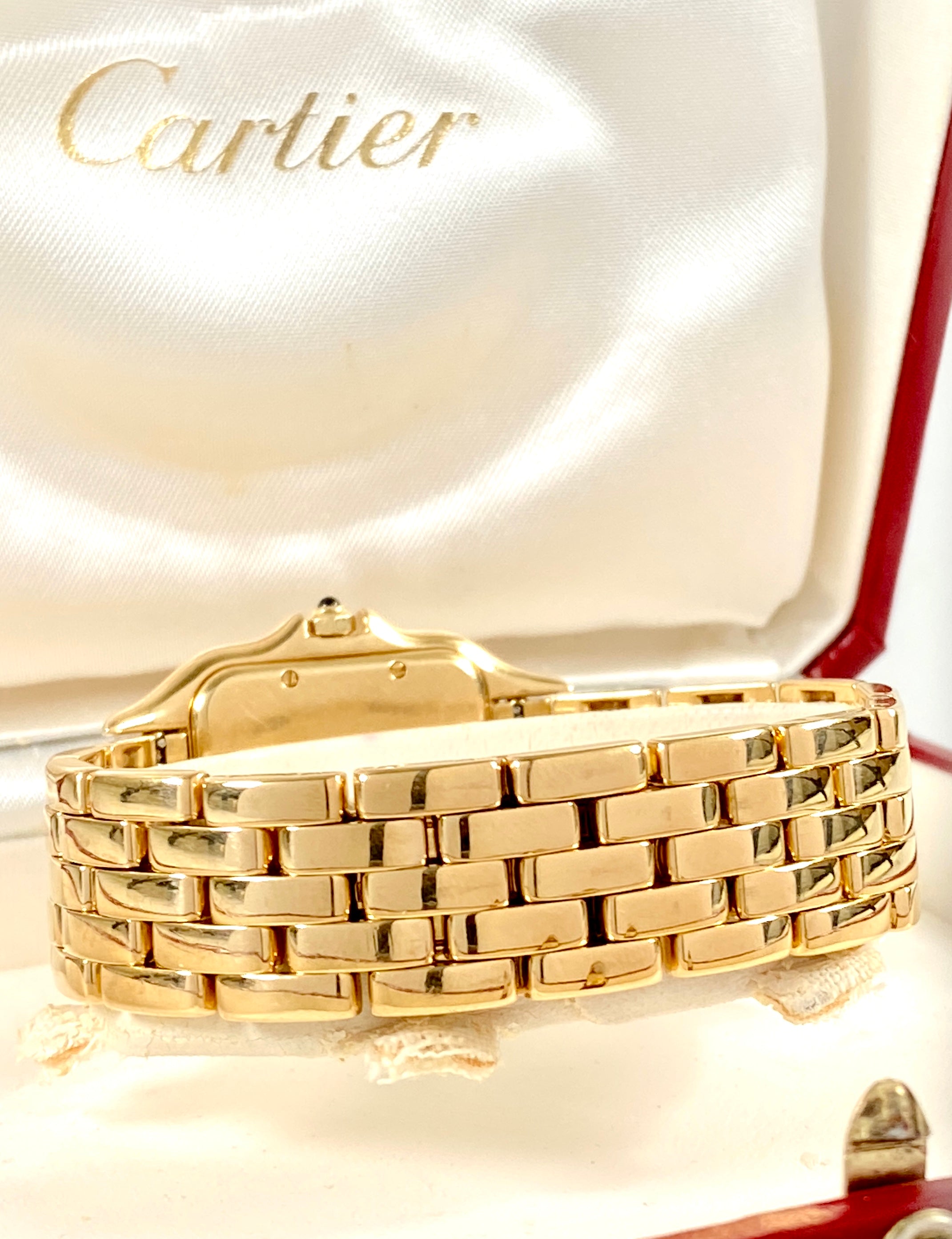 For Sale 1990 s Cartier Panthere Solid 18k Gold Jumbo Large Medium