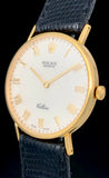 1987 Rolex Cellini 18K Dress Watch White Textured Anniversary Dial 5112