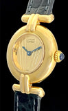 1990’s Cartier Must De Colisée Art Deco Quartz 24mm Vermeil