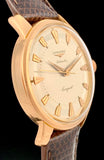 1955 Longines Automatic Conquest Solid 18K Rose Gold Caliber 19AS