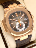 2011 Patek Philippe Nautilus Chronograph 18k Rose Gold 5980R-001 Box & Papers