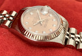 2002 Ladies Rolex Datejust 26 Diamond Dial In Steel & 18k White Gold 79174