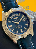 2004 Breitling Headwind Day/Date In Steel Blue Dial A45355