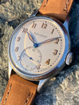 1940s Jaeger-LeCoultre Military Style Stainless steel Calatrava Calibre P469/C