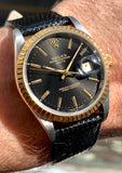 1996 Rolex Oyster Perpetual Date 2-Tone 18k/Steel Black Dial 15223