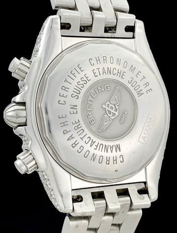 For Sale Iced Out 2000s Breitling Chronomat Evolution Chronograph