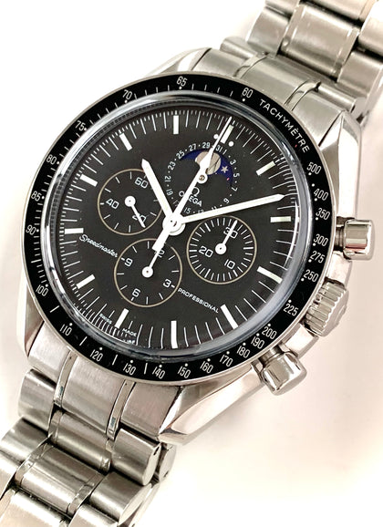 Omega Speedmaster Moonphase 3576.50 Sapphire Sandwich Box & Papers
