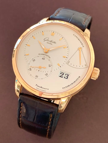 2015 Glashutte PanoReserve 18k Rose Gold Grande Date Box & Papers