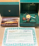 1984 Rolex Oyster Perpetual Air-King 18K & Steel 5501 Box/Papers