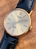 1973 Rolex Geneve Cellini 18k Gold 24mm Ladies Dress Model 3810