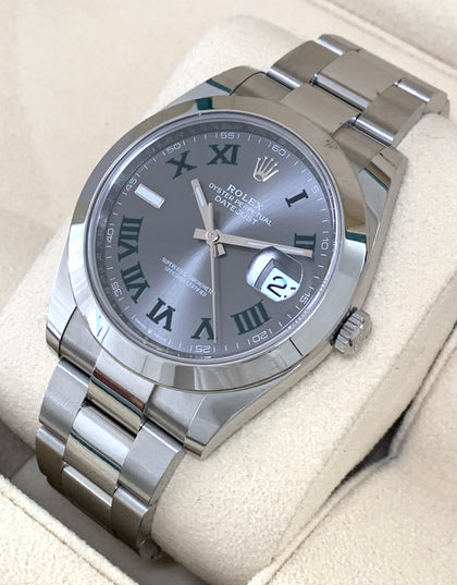 2023 Mint Rolex Datejust 41 Wimbledon Dial Box/Papers 126300