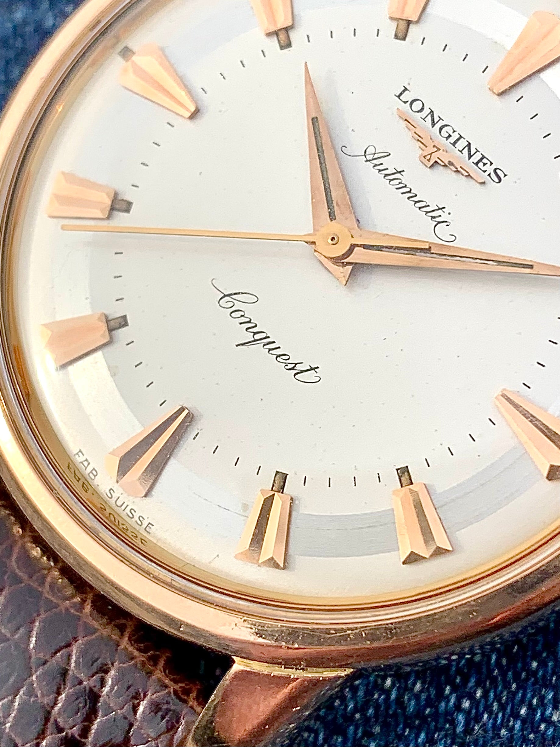 Longines conquest 18k solid gold hotsell