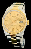 1970 Rolex Oyster Perpetual Date 2-Tone 18k & Steel Oyster Bracalet 1505