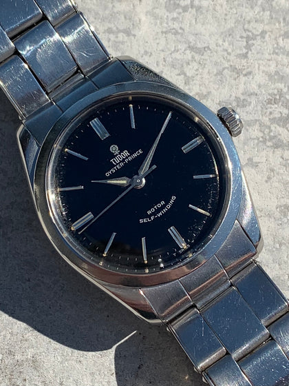1965 Tudor Oyster-Prince Self-Winding Black Dial Rolex Case 7965