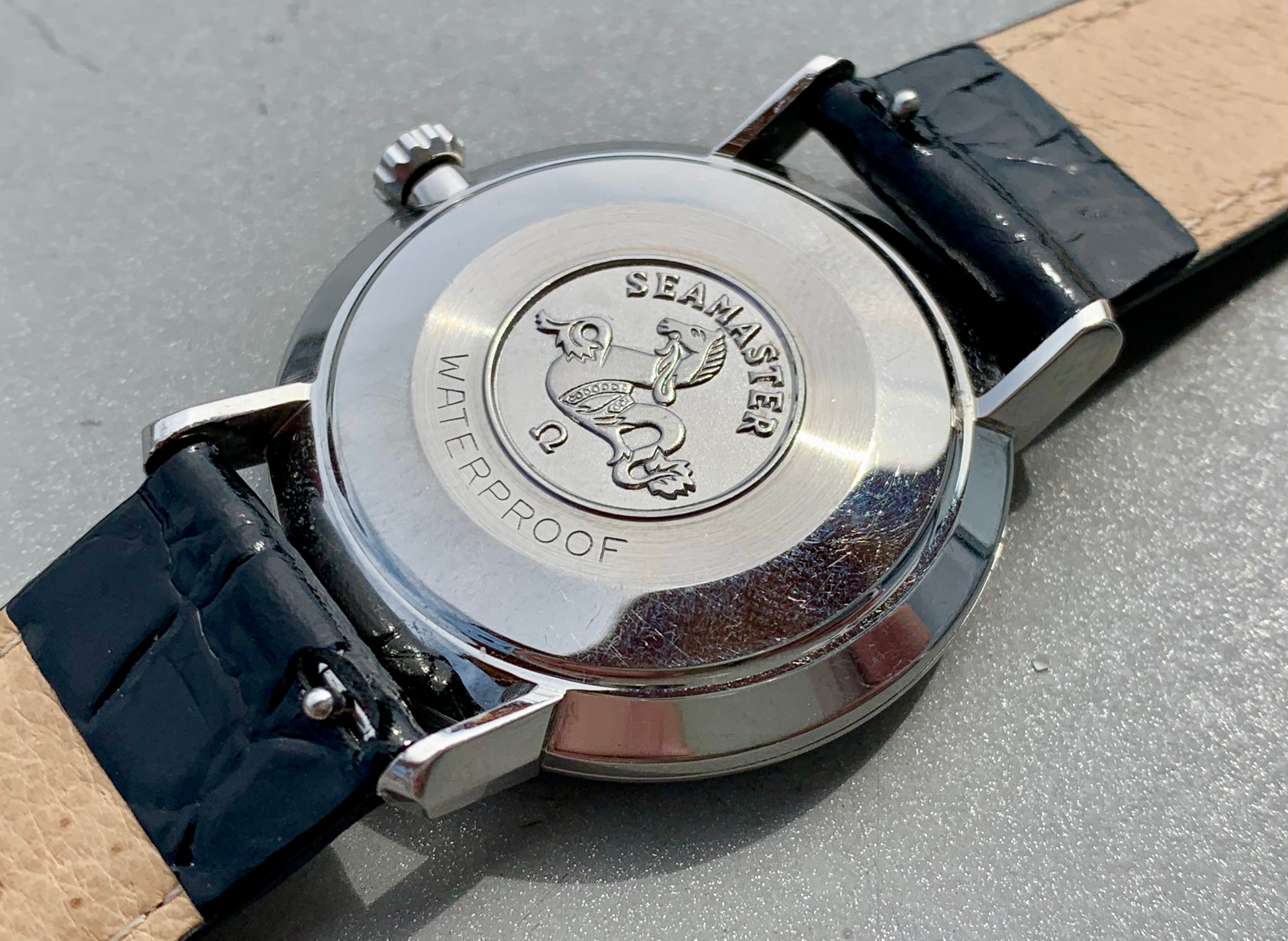 For Sale Vintage 1962 Omega Seamaster Deville Snake Skin