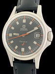 1968 Omega Admiralty Automatic Geneve Black Anchor Dial 166.038