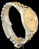 1989 Rolex Datejust 36 2-Tone 18k/Steel Factory Diamond Dial 16233