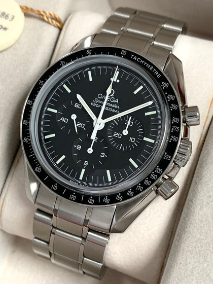 2012 Omega Speedmaster Professional Sapphire Sandwich 2 Straps 3873.50.32