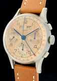 Incredible 1940's Gallet Triple-Date Chronograph Tropic Dial 36373