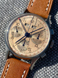 Incredible 1940's Gallet Triple-Date Chronograph Tropic Dial 36373