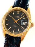 1969 Tudor Yukon Gold Nugget Prince Oysterdate Black Dial 9050/1