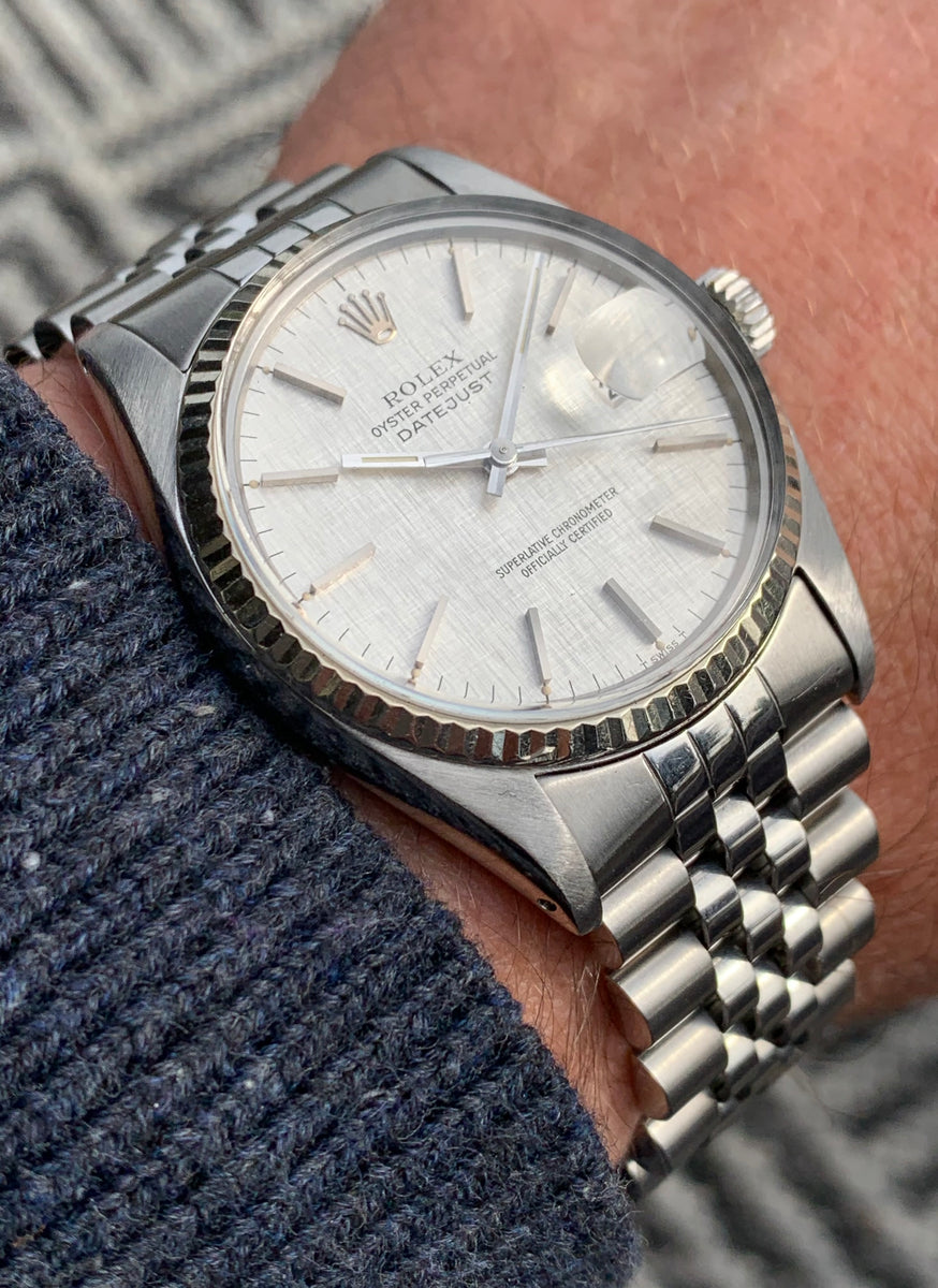 For Sale Vintage 1978 Rolex Oyster Perpetual Datejust 16014 Linen