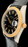 1996 Rolex Oyster Perpetual Date 2-Tone 18k/Steel Black Dial 15223