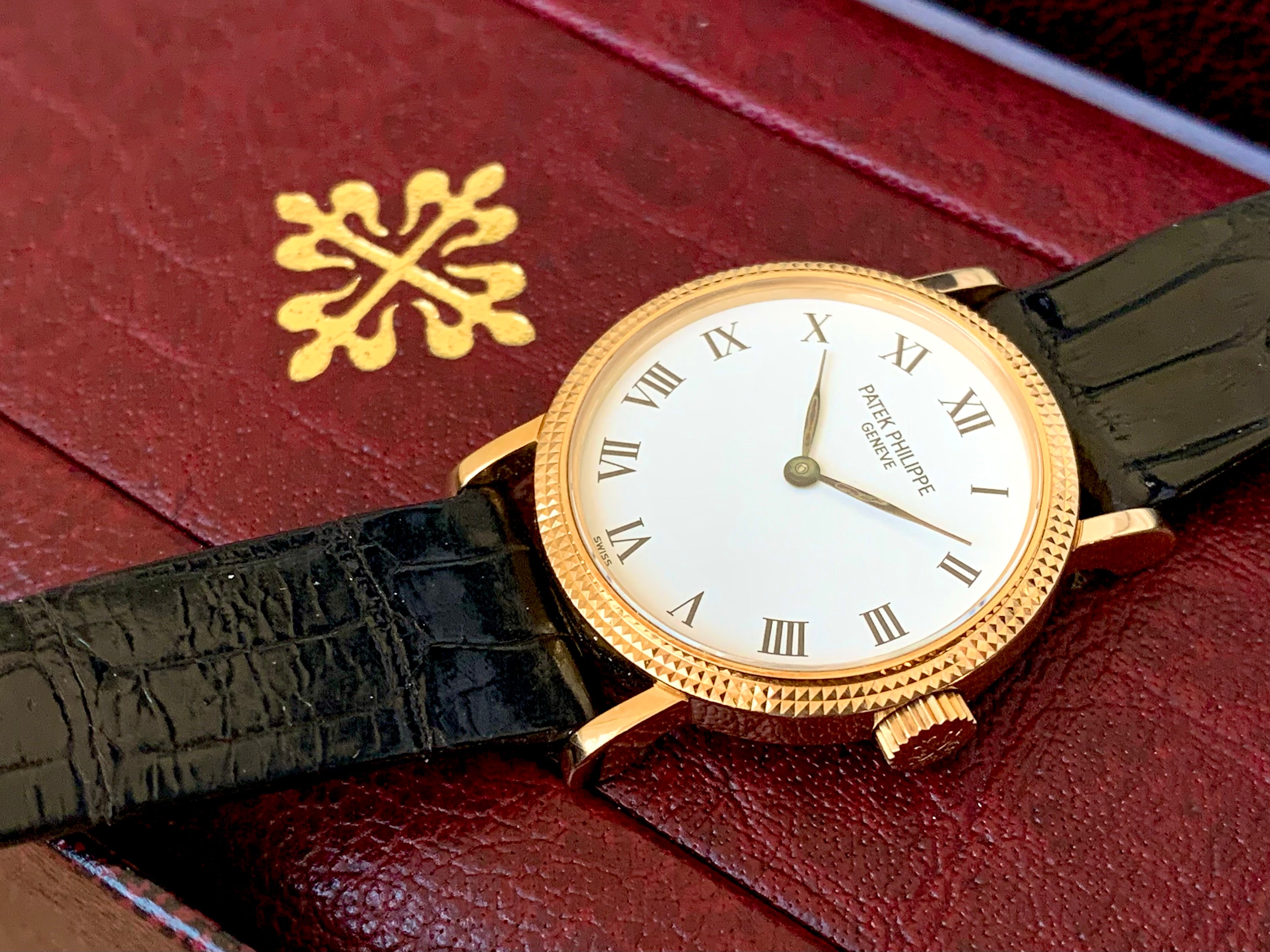 For Sale New Old Stock NOS 1990's Patek Philippe 18k Calatrava