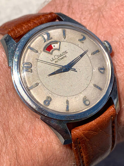 1950’s LeCoultre Powermatic Stainless Steel Power Reserve Indicator Cal 481