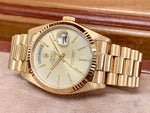 1981 Rolex 18k Gold OP Day-Date President 18038 Box & Papers