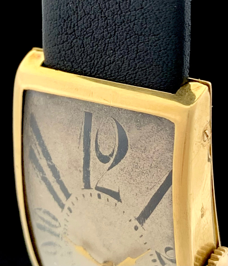 Exploding Gold Numbers For Sale 1920's Art Nouveau Exploding Number Dial Banana Curved Case ...