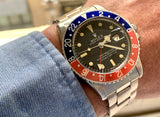 1970 Rolex Oyster Perpetual GMT-Master 1675 Steel Mk 1 Dial Oyster Bracelet