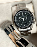 2012 Omega Speedmaster Professional Sapphire Sandwich 2 Straps 3873.50.32