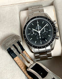 2012 Omega Speedmaster Professional Sapphire Sandwich 2 Straps 3873.50.32
