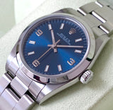 1999 Rolex Oyster Perpetual Datejust 31 Midsize Steel Blue Dial 77080