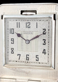 1930’s Art Deco Cartier Convertible Pocket Watch Sterling Silver By Eterna