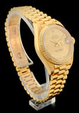 1989 Rolex 18k Gold Oyster Perpetual Datejust President 69178