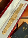 1980’s Piaget Polo Solid 18k Gold Box and Booklet Near Mint 7313-C701