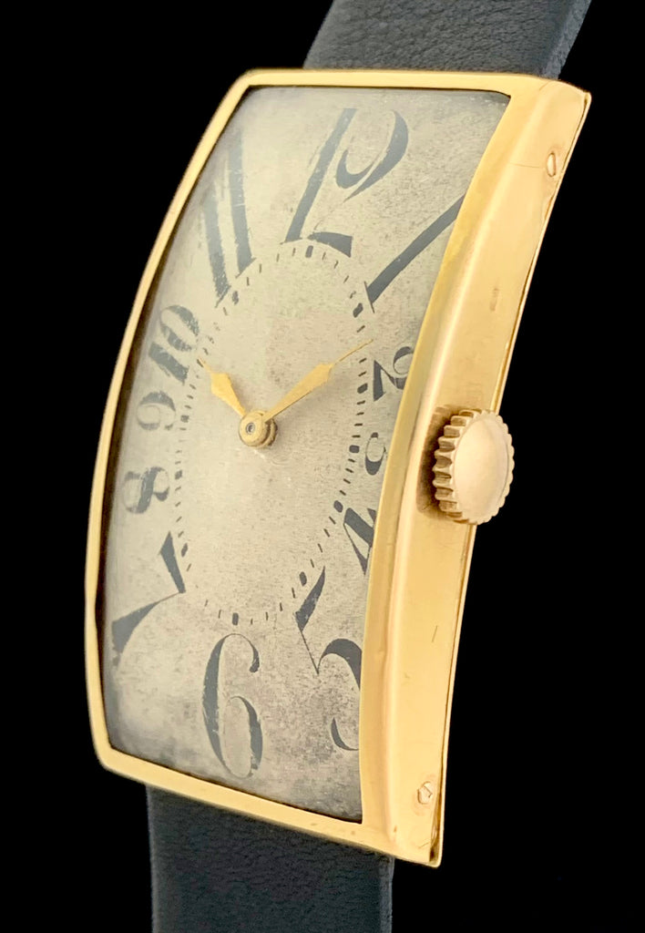 Exploding Gold Numbers For Sale 1920's Art Nouveau Exploding Number Dial Banana Curved Case ...